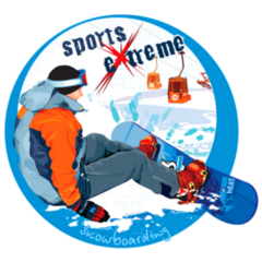 Logo Snowboarding - Extreme Sports Sticker