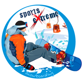 Logo Snowboarding - Extreme Sports Sticker
