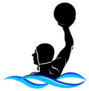 Logo Water Polo Silhouette Blue Water Sticker