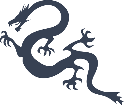 Long Angry Dragon Sticker