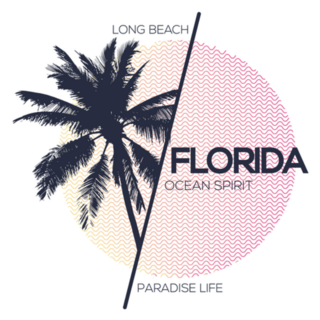 Long Beach Florida Paradis Life Sticker