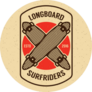 Long Board Skateboarding Sticker