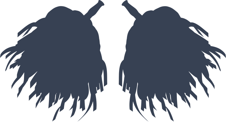 Long Cheerleader Pom Poms Sticker