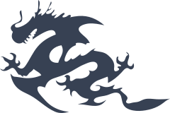 Long Chinese Dragon Sticker