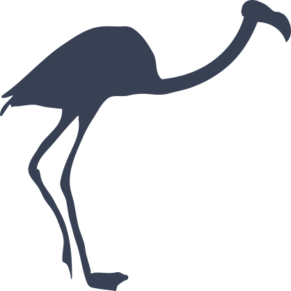 Long Flamingo Sticker