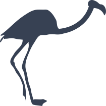 Long Flamingo Sticker