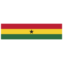 Long Ghana Flag Sticker