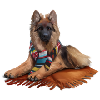 Long Haired Shepherd Sticker