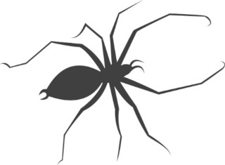 Long Leg Spider Silhouette Sticker