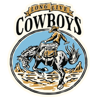 Long Live Cowboys, Riding Horse Sticker