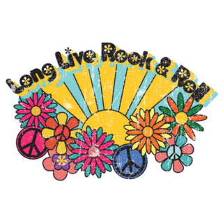 Long Live Rock & Roll 70s Sticker
