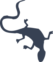 Long Lizard Gecko Sticker