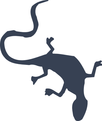 Long Lizard Gecko Sticker