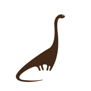 Long Neck Dinosaur Transfer Sticker