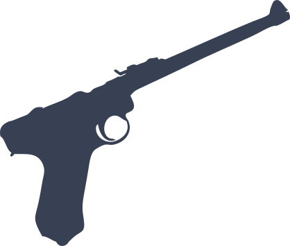 Long Pistol Gun Sticker