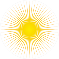 Long Rays Sun Sticker