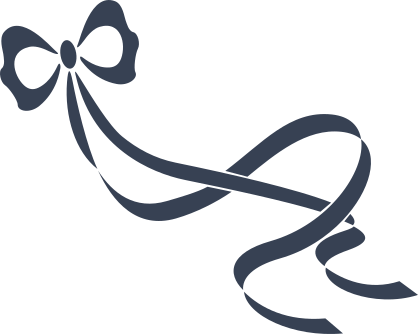 Long Ribbon Bow Sticker