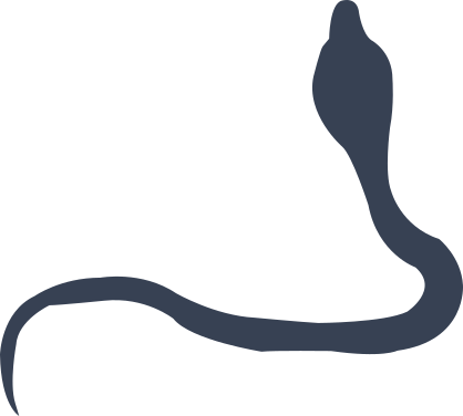 Long Snake Curling Over Itsel Sticker