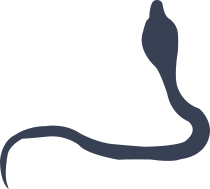 Long Snake Curling Over Itsel Sticker