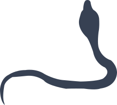 Long Snake Curling Over Itsel Sticker