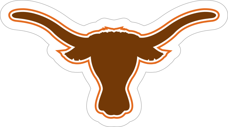 Longhorn Mascot Sticker