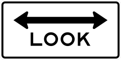 Look Both Ways Sticker