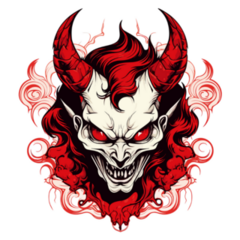 Lord Of Darkness Devil Portrait Sticker