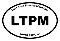 Lost Trail Powder Mountain Oval Sticker