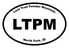 Lost Trail Powder Mountain Oval Sticker