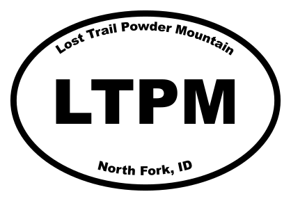 Lost Trail Powder Mountain Oval Sticker