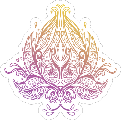 Lotus Flower Boho Sticker
