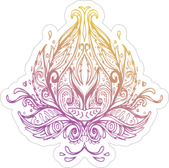 Lotus Flower Boho Sticker