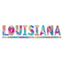 Louisiana. Multicolor Doodle Lettering Sticker