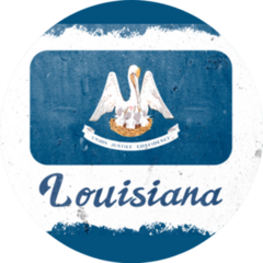 Louisiana State Flag Vintage Sticker