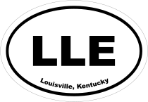 Louisville, Kentucky Oval Stickers