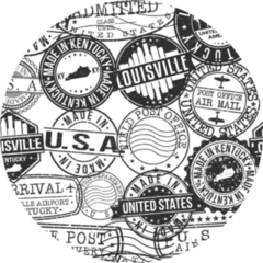 Louisville Kentucky Stamps Sticker