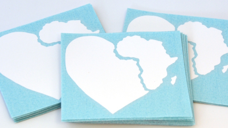 Love Africa Custom Single-Color Cut-Out Stickers