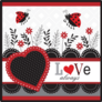 Love Always Flower And Ladybug Sticker