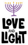 Love And Light Hanukkah Sticker