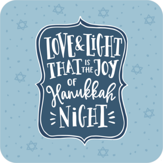 Love And Light Joy Of Hanukkah Night Sticker
