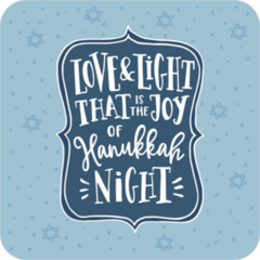 Love And Light Joy Of Hanukkah Night Sticker