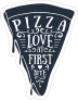 Love at First Bite Pizza Sticker