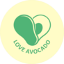 Love Avocado Sticker