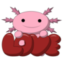 LOVE Axolotl Sticker