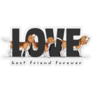 Love Beagle Sticker