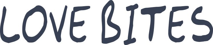 Love Bites Vinyl Lettering Sticker