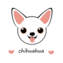 Love Chihuahua Heart Sticker