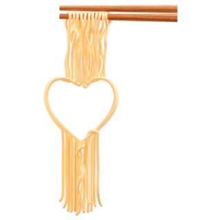Love Concept Heart Instant Noodles Sticker