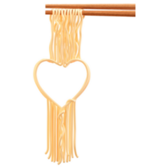 Love Concept Heart Instant Noodles Sticker