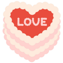 Love Coquette Cake Sticker